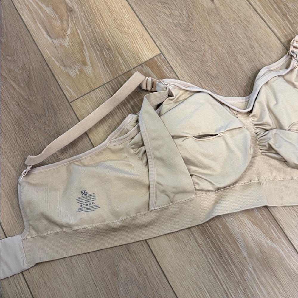 Kindred Bravely Tan Sublime Hands-Free Pumping Nursing Bra 1X Busty Fit - Picture 7 of 7